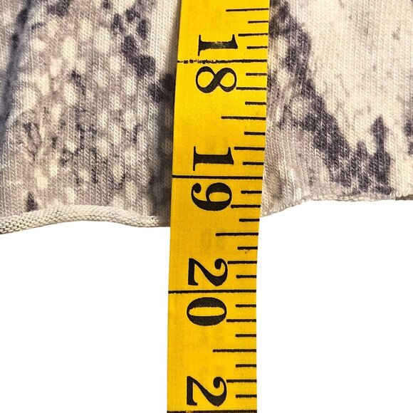 Michael Lauren Women’s Snakeskin Zip Hoodie Gray XS Y2K Whimsygoth Streetwear - Picture 12 of 13